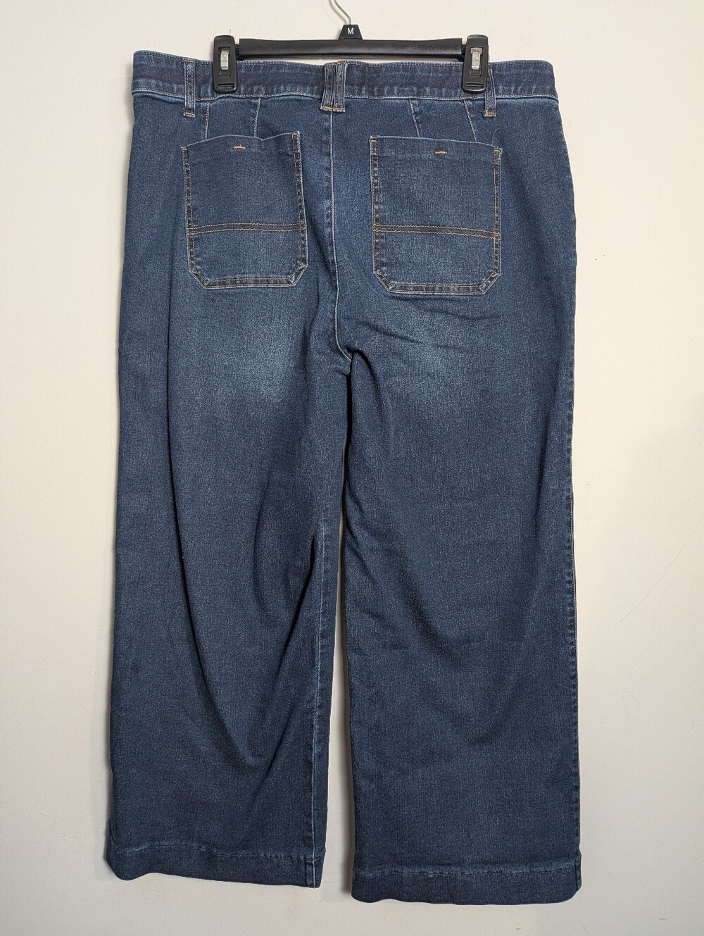 Democracy Wide Leg Jeans Ab Technology dark Wash Sz 16 - Picture 2 of 6